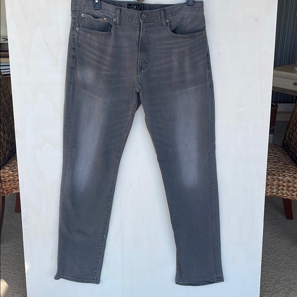 Lucky Brand Jeans 121 Heritage Slim Gray Designer 36x32